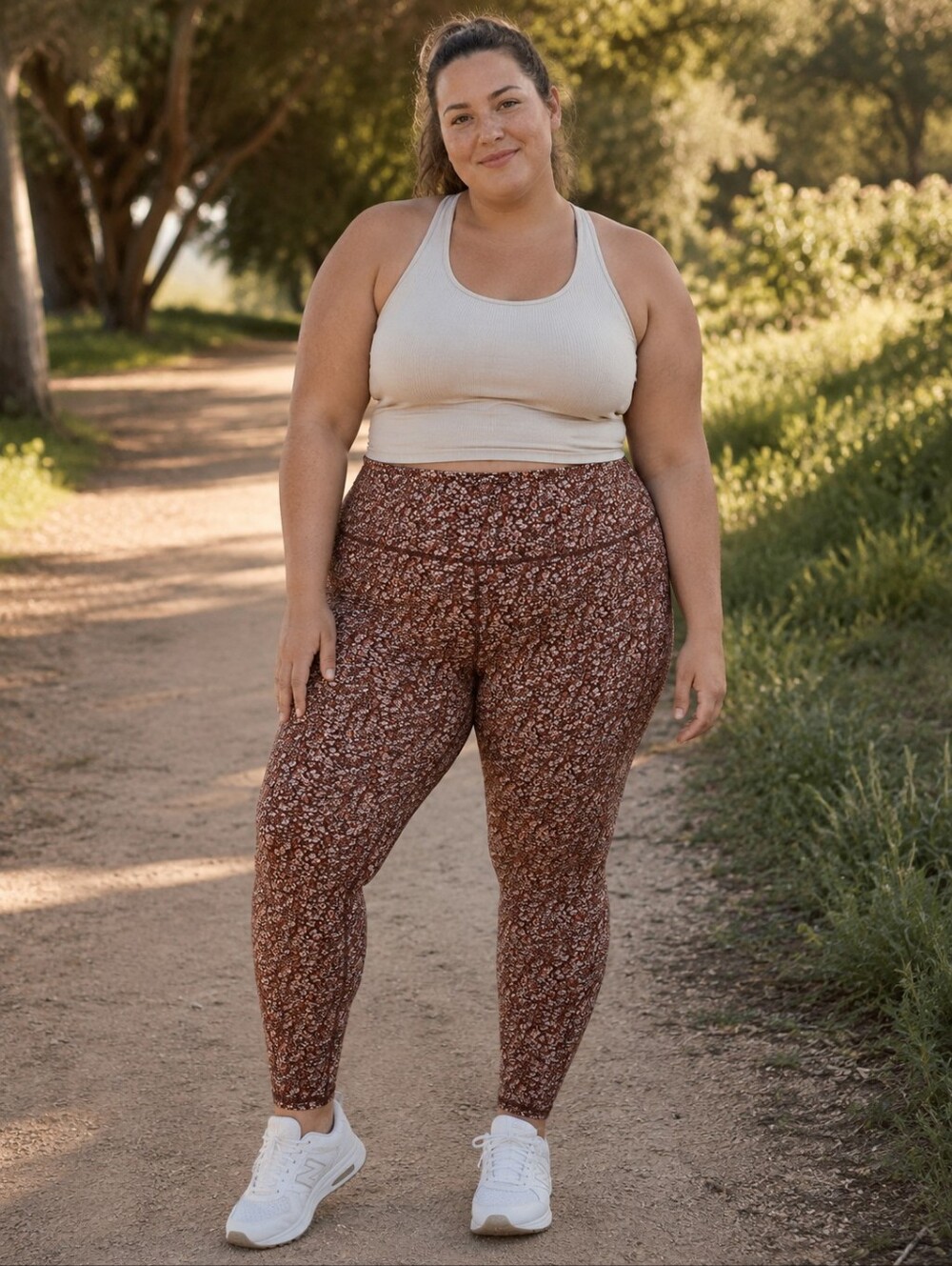 Madewell MWL Flex High-Rise Leggings Cottage Garden Floral Brown Size 3x